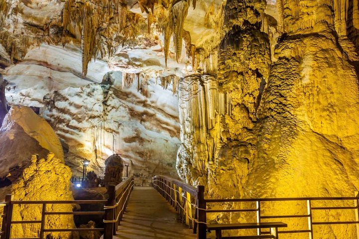 Phong Nha Cave and Paradise Cave: Guided Boat Tour & Exploration