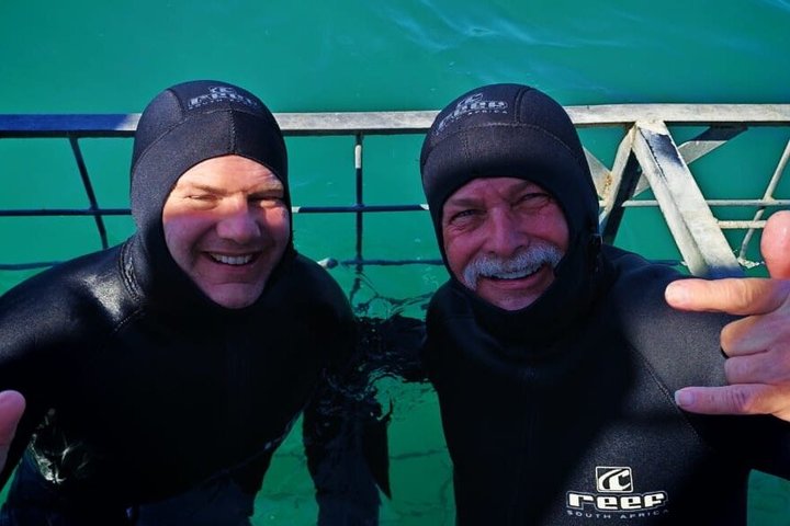 Shark Cage Diving with complimentary air in cage from Gansbaai