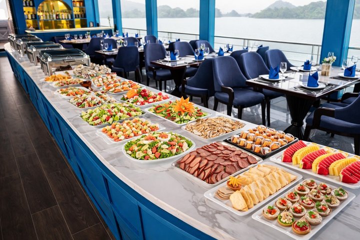 Halong Bay 5-Star Day Cruise-Titop Island, Cave, Jacuzzi & Buffet