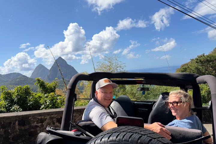 Half Day Private Tour in St. Lucia Jeep Wrangler