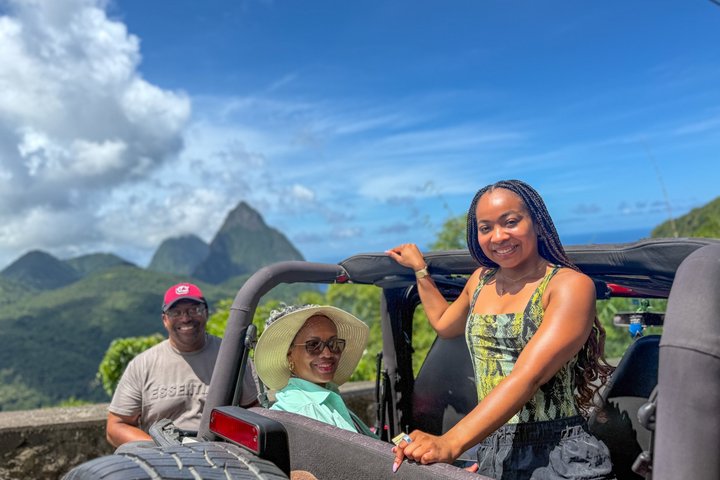 Half Day Private Tour in St. Lucia Jeep Wrangler