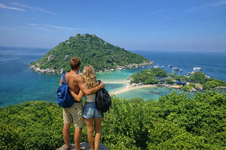 Koh Samui: Koh Tao & Koh Nang Yuan Snorkeling Tour by Speed Boat