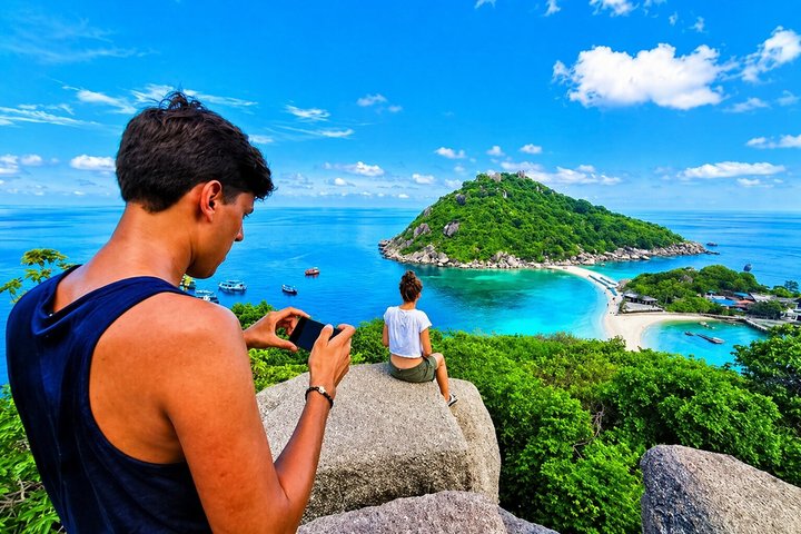 Koh Samui: Koh Tao & Koh Nang Yuan Snorkeling Tour by Speed Boat