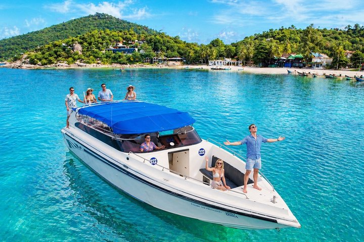 Koh Samui: Koh Tao & Koh Nang Yuan Snorkeling Tour by Speed Boat