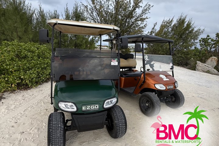 Golf Carts and Jeep Wrangler in Grand Turks