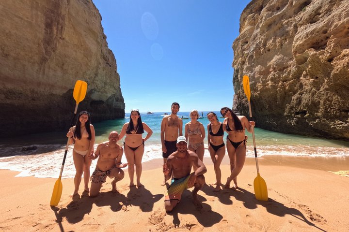 Benagil Kayak Tour: Sea Caves Adventure + 4K GoPro Photos Included