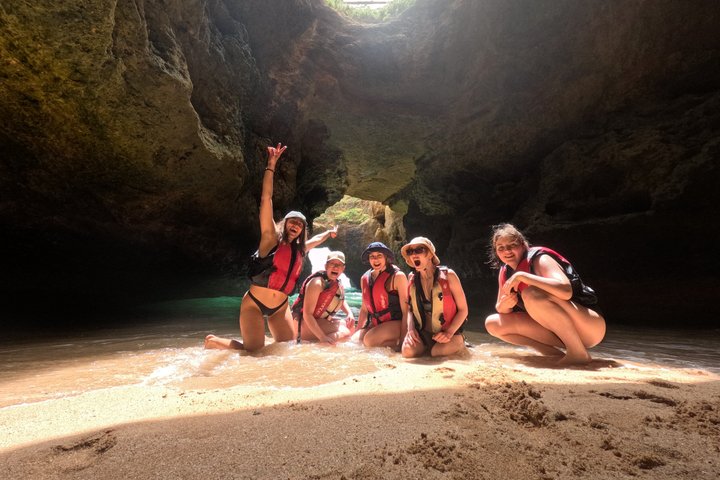 Benagil Kayak Tour: Sea Caves Adventure + 4K GoPro Photos Included