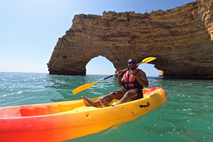 Benagil Kayak Tour: Sea Caves Adventure + 4K GoPro Photos Included