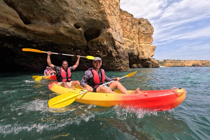 Benagil Kayak Tour: Sea Caves Adventure + 4K GoPro Photos Included