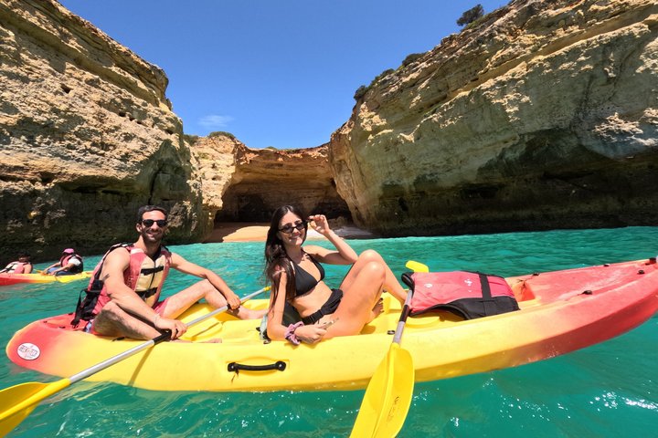 Benagil Kayak Tour: Sea Caves Adventure + 4K GoPro Photos Included
