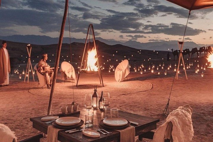 Agafay Sunset Camel Ride and Dinner Show