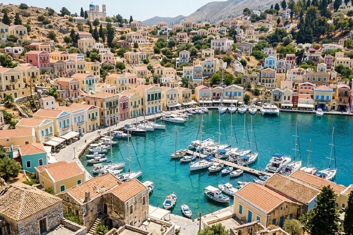 Full-Day Symi & St George's Bay Cruise – Lunch & Transfer Options
