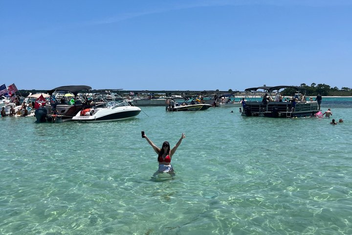 4 Hour Crab Island swim excursion in Destin!! Family friendly