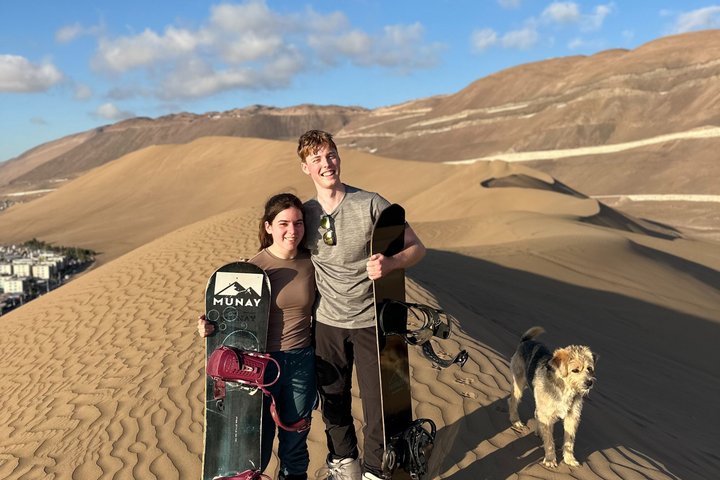 Sandboard activity in Iquique with transfer