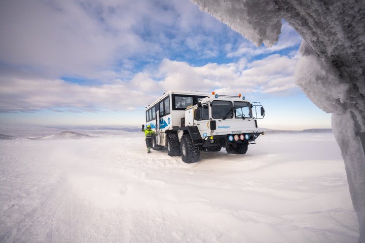 Into the Glacier Combo: Snowmobiling + Langjökull Ice Cave