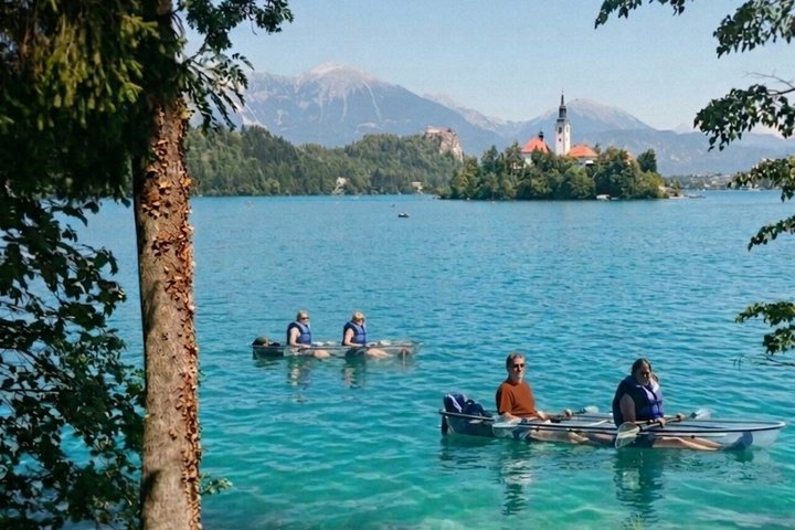 Transparent Kayak Tour with Local Guide on Lake Bled