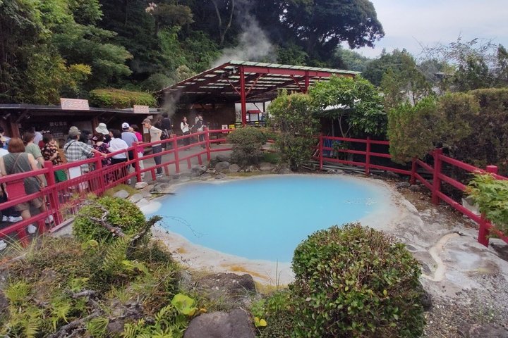 Beppu Nature and Hot Spring Nordic Walking Tour with Local Lunch
