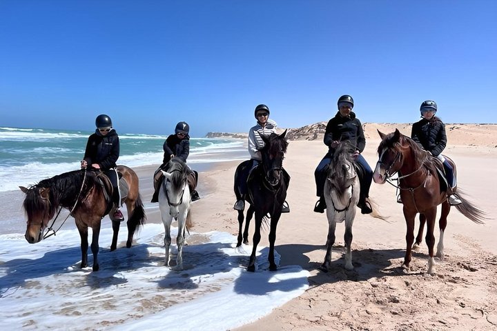 Horseback riding along the coast of Dakhla
