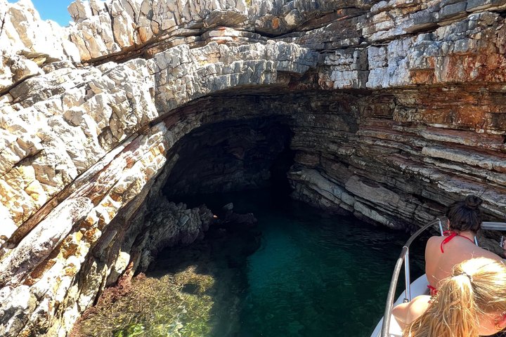 Saranda:Boat Tour to Kakome,Hidden Cave & Beaches,with snorkell.