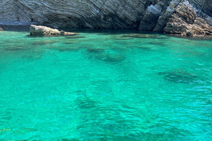 Saranda:Boat Tour to Kakome,Hidden Cave & Beaches,with snorkell.