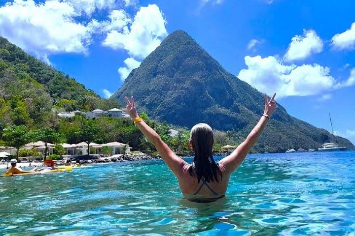 Snorkeling Sugar Beach St Lucia With Mud Bath & WaterFall Tour