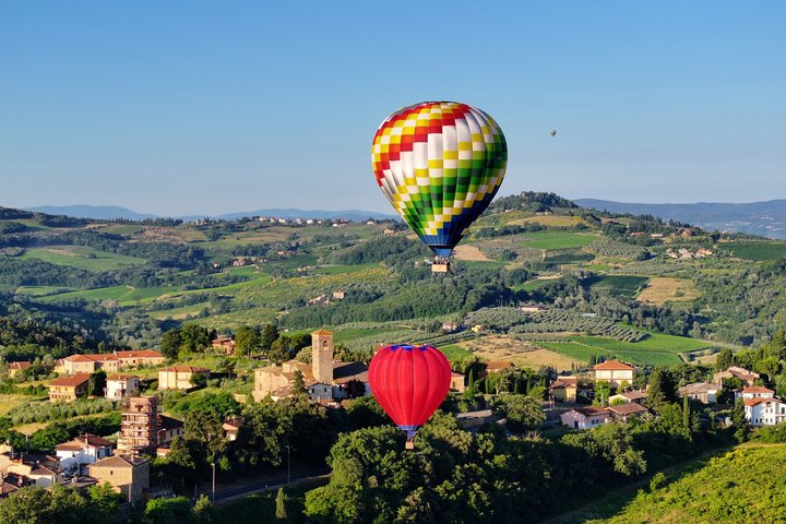 Hot Air Balloon Flight Over Tuscany from Siena
