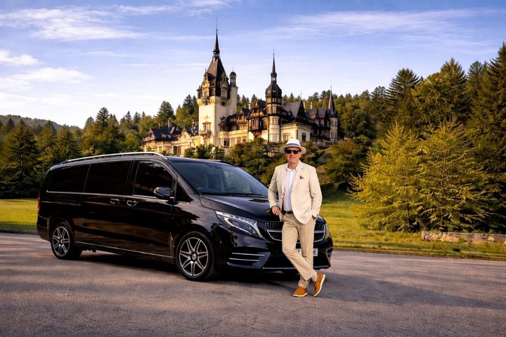 3 Castles Brasov |Mercedes & Hotel Pickup| Peles Bran Cantacuzino