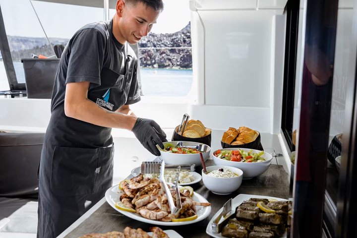 Premium Small-Group Catamaran Cruise with BBQ, Open Bar, Transfer