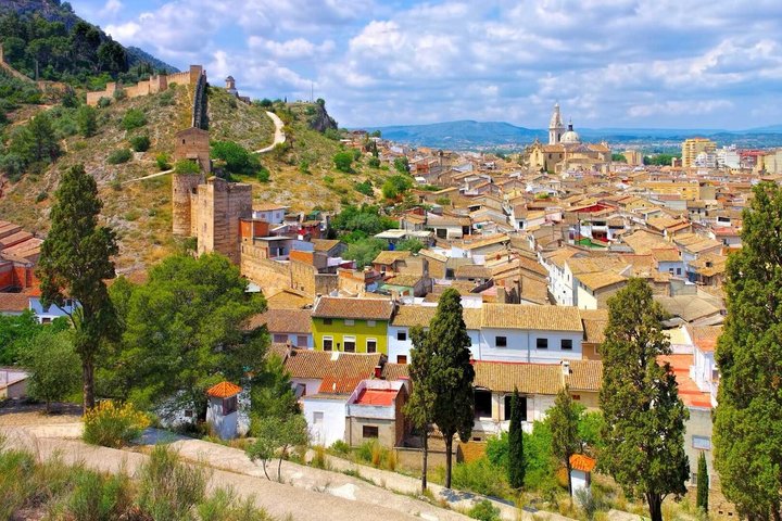 Full Xátiva from Valencia castle and museum included