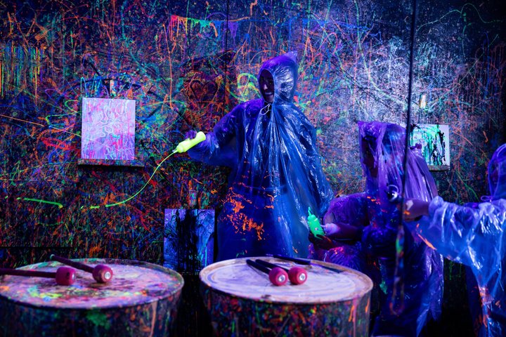 Incredible Neon Paint, Backlight, Splatter Room Experience
