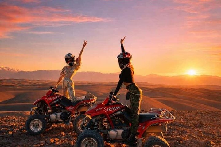 Agafay Desert Quad Bike Camel Ride and Dinner Show