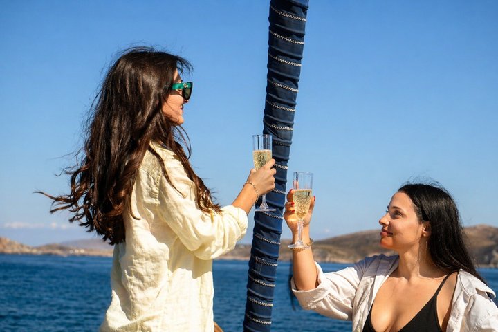 Dia Island Sailing Cruise with Meal and Water Activities