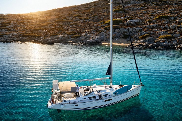 Dia Island Sailing Cruise with Meal and Water Activities