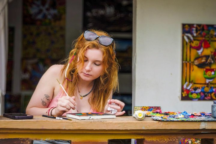 San Juan La Laguna Painting Workshop with Local Artists