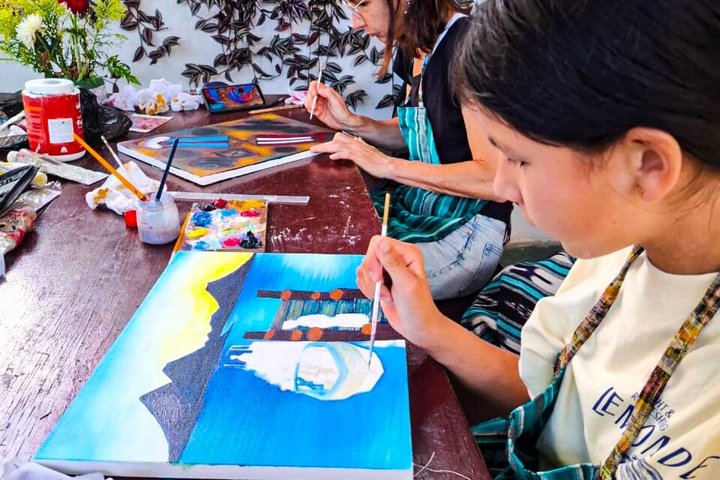 San Juan La Laguna Painting Workshop with Local Artists