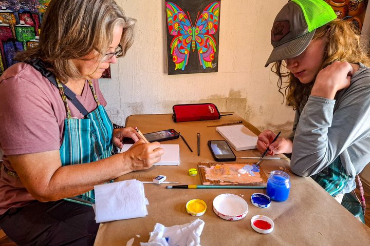 San Juan La Laguna Painting Workshop with Local Artists