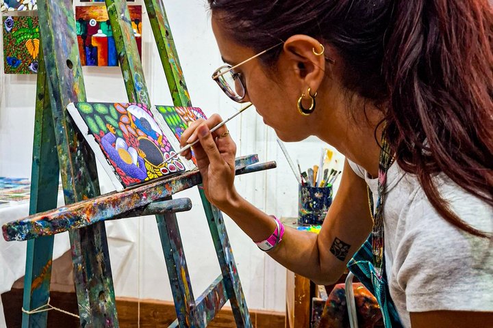 San Juan La Laguna Painting Workshop with Local Artists