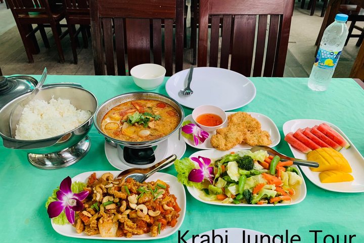 All day Krabi Jungle Tour (Hot Spring Water, Emerald Pool, Tiger Cave Temple)