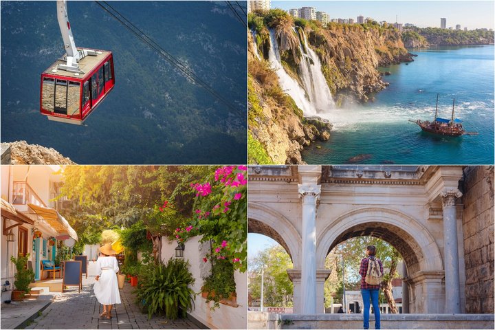 Antalya City Tour: Old Town, Waterfalls, Boat & Cable Car