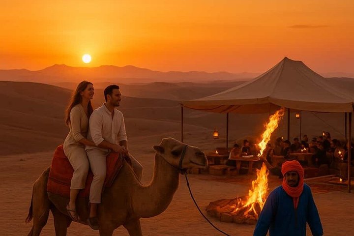 Agafay Sunset Camel Ride and Dinner Show