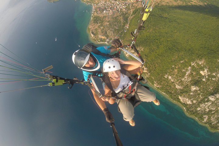 Tandem Paragliding Over Lake Ohrid