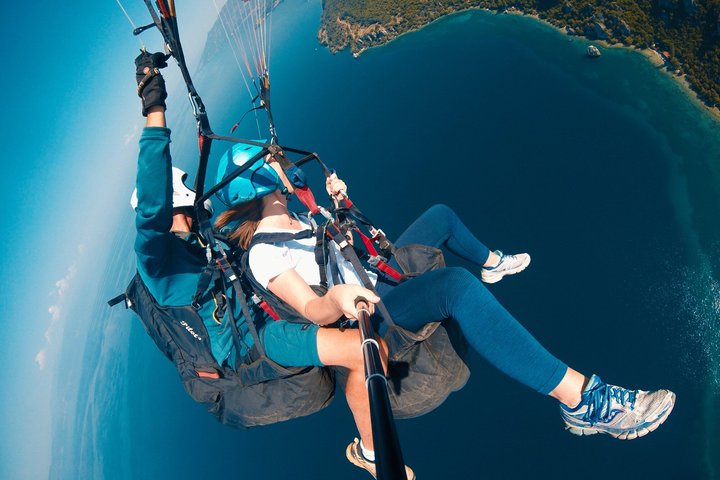 Tandem Paragliding Over Lake Ohrid