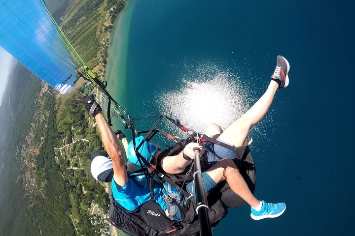 Tandem Paragliding Over Lake Ohrid