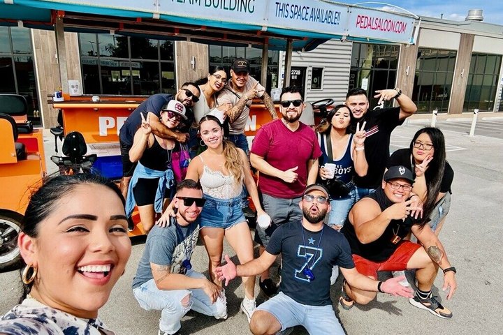 Pedal Saloon Waco Downtown 2 Hour Private Tour
