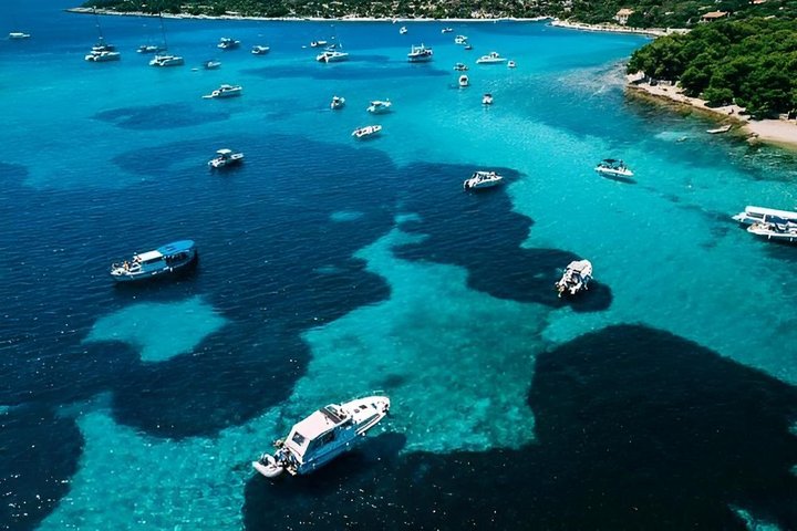 From Trogir: Blue Lagoon, Underwater Museum & Beach Bar Borkko
