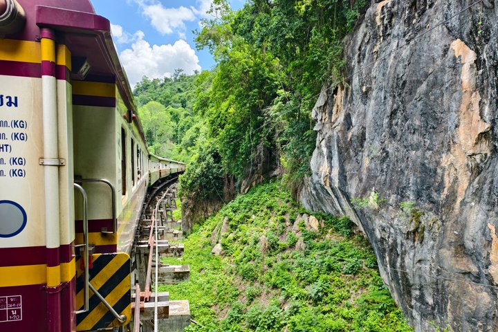 Private Erawan Waterfall & Death Railway Tour from Kanchanaburi