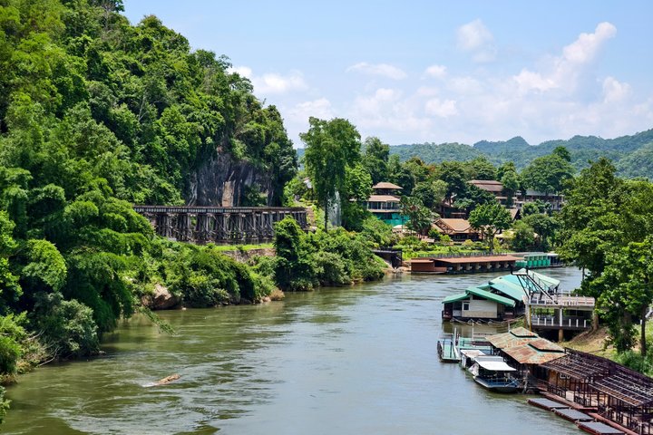 Private Erawan Waterfall & Death Railway Tour from Kanchanaburi