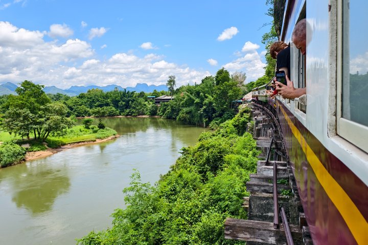 Private Erawan Waterfall & Death Railway Tour from Kanchanaburi
