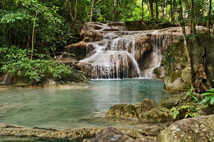Private Erawan Waterfall & Death Railway Tour from Kanchanaburi