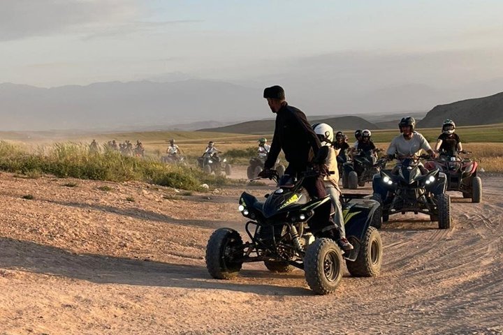 Marrakech Desert Agafay Quad & Camel with Lunch & swimming pool